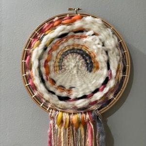 Woven wall hanging